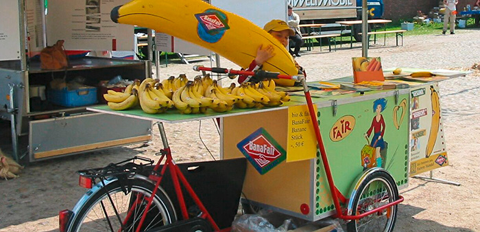 © Banafair: Bananen-Lastenfahrrad Banafair Bananen-Lastenfahrrad